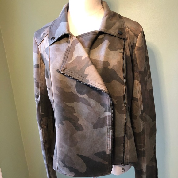 Anthropologie Marrakech Camo Sueded Moto Jacket - Picture 12 of 15